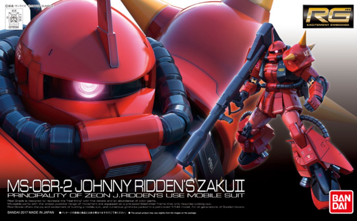 RG 1/144 Johnny Ridden MS-06R-2 Zaku II High Mobility Type ready for pre order