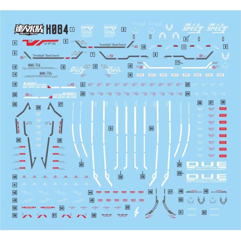 [Da Lin] Water Decal for HG 1/144 Destiny Spec II Gundam