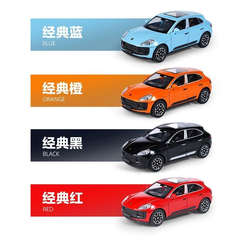 LiJiaXin 1/32 Porsche Macan Diecast Alloy Light & Sound Pull-back Off-road Car Model (Black)