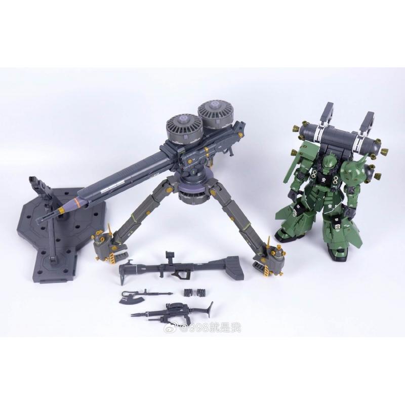 Ryan Model ZG003 MG 1/100 Thunder Cosmos Production Zaku II with Cannon Sniper Rifle with LED Light Set