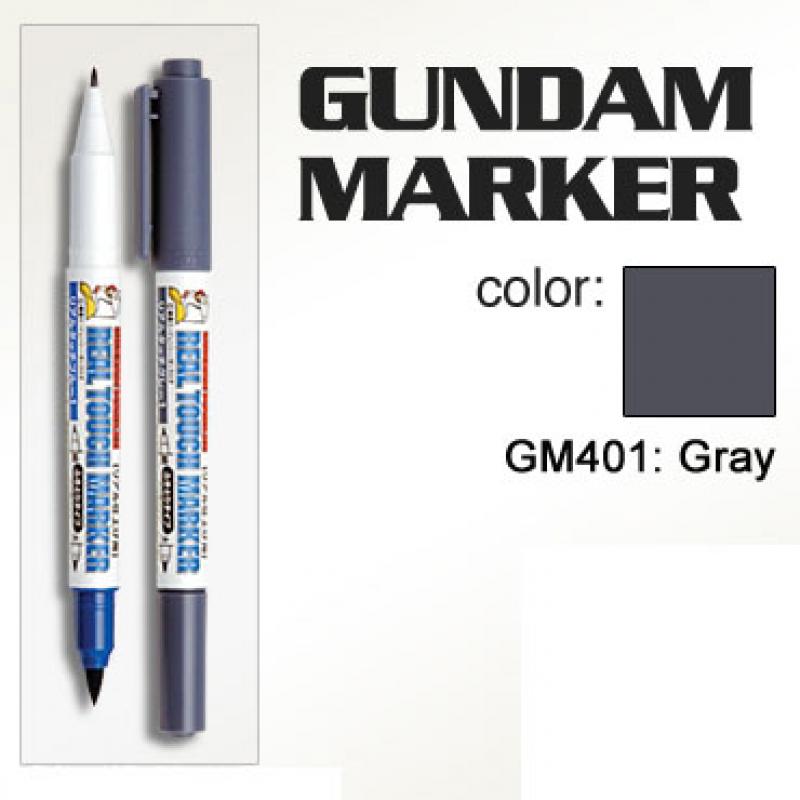 Gundam Marker - Twin Heads Real Touch GM401 (Gray)
