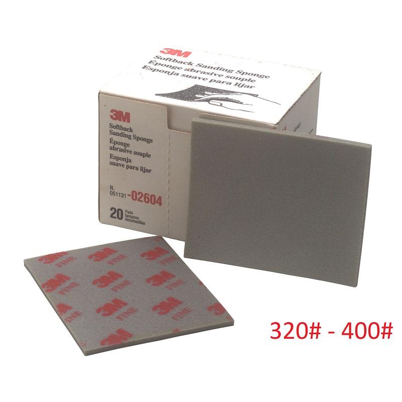 3M Sanding Sponge Paper Coarse FINE (RED) 320 - 400