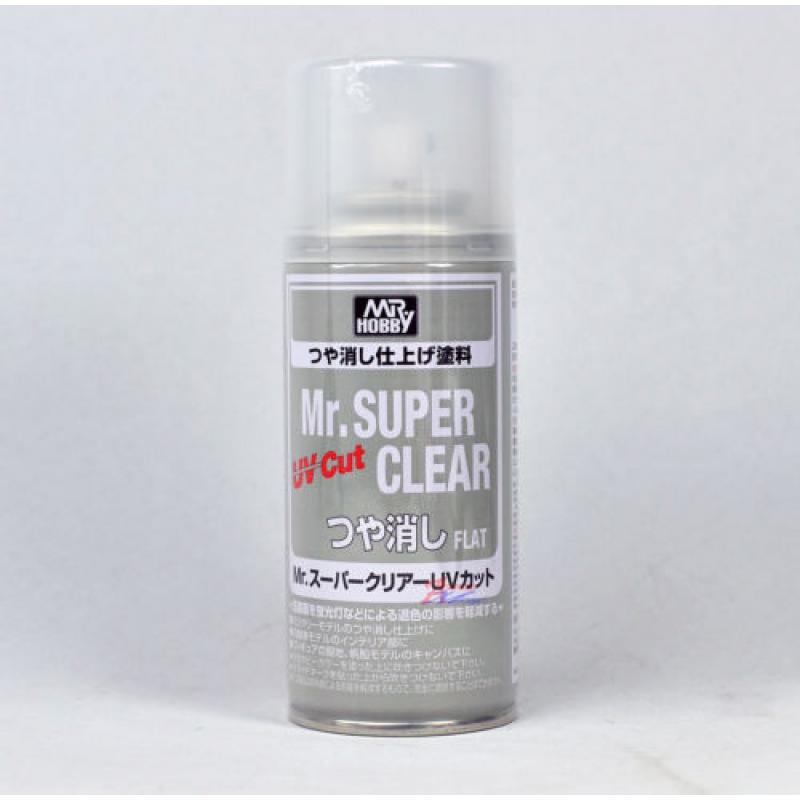[B523] (MR HOBBY) Mr.SUPER CLEAR UV CUT FLAT MATT SPRAY (170ml)