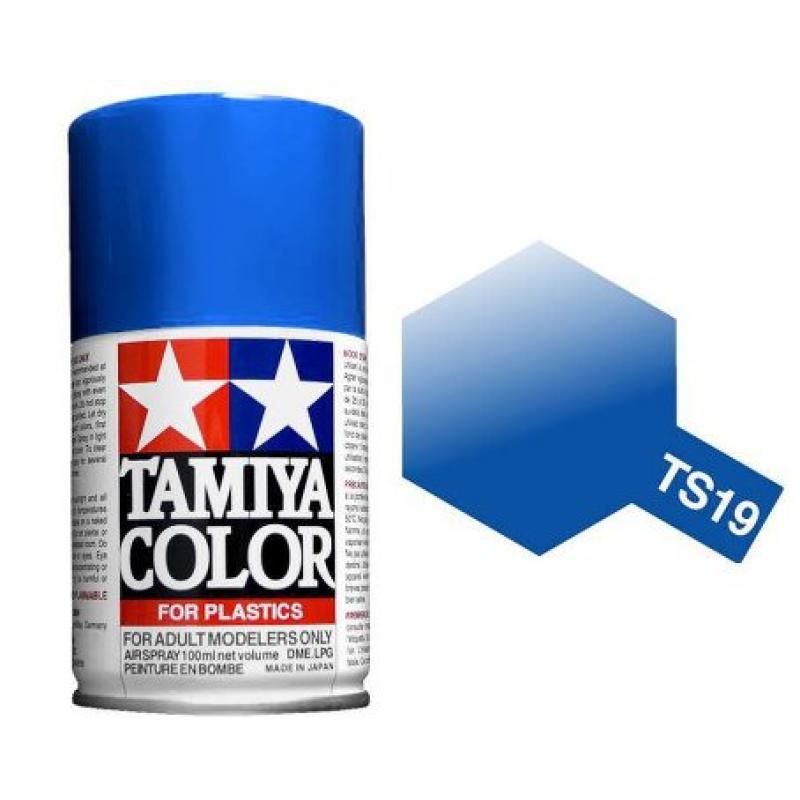 Tamiya Metallic Blue Paint Spray TS-19