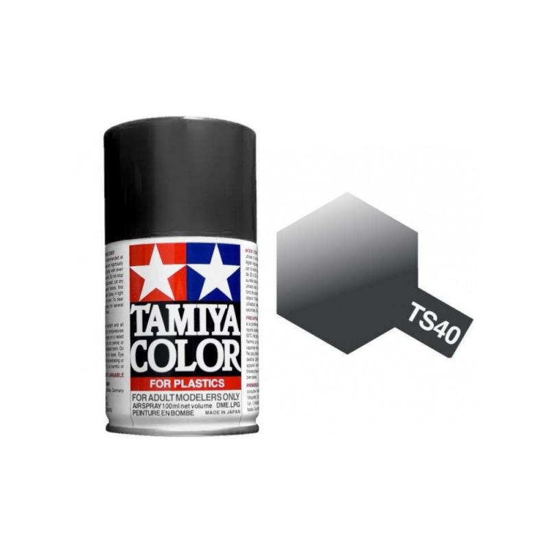 Tamiya Metallic Black Paint Spray TS-40