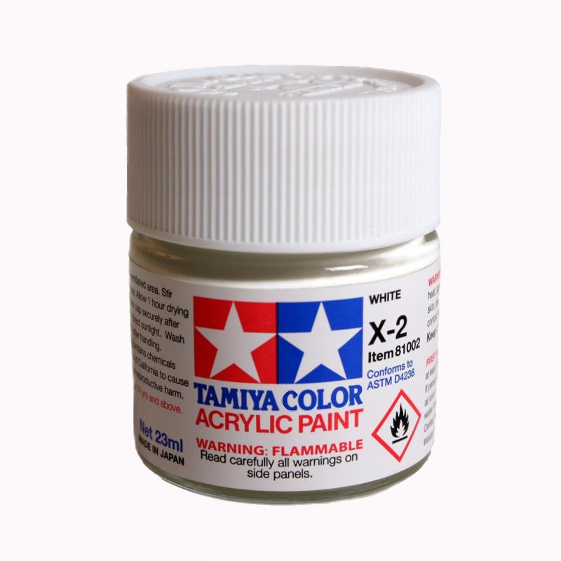 Tamiya Color Acrylic Paint X-02 (White) (23ml)