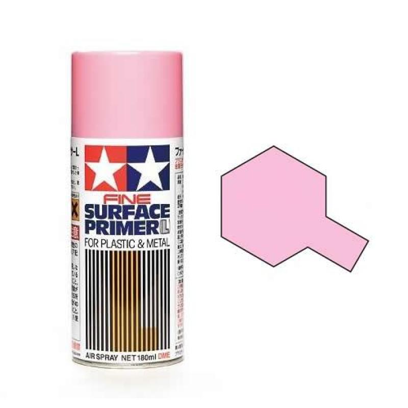 Fine Surface Primer (L) for Plastic and Metal - Pink 180 ml