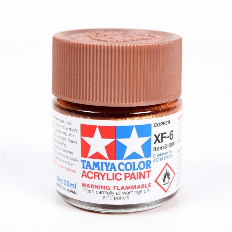 Tamiya Color Acrylic Paint XF-06 (Copper) (23ml)