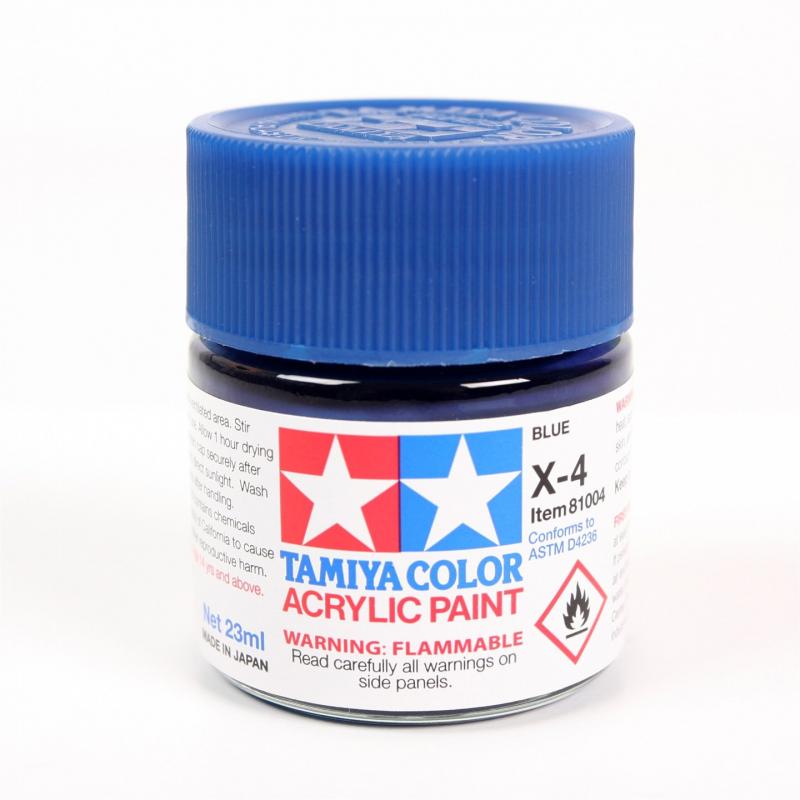 Tamiya Color Acrylic Paint X-04 (Blue) (23ml)