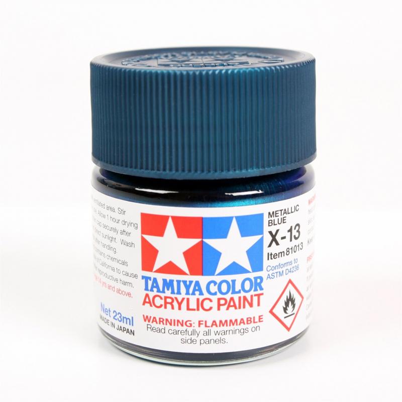 Tamiya Color Acrylic Paint X-13 (Metallic Blue) (23ml)