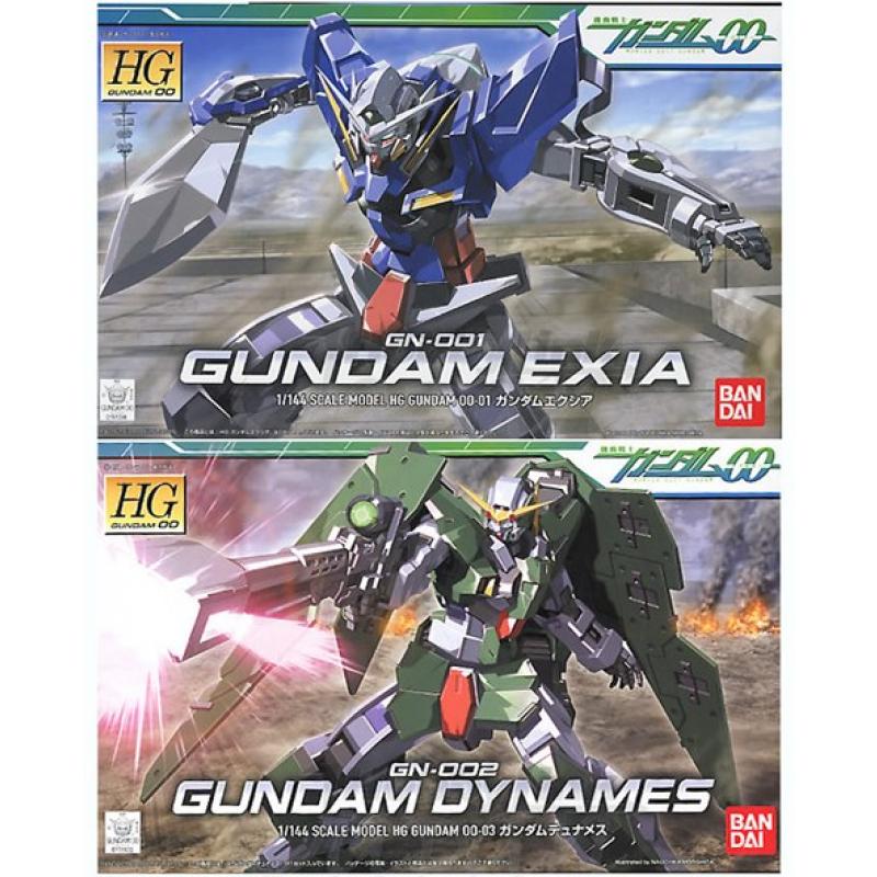 [2 in 1] HG 1/144 Gundam Exia + Gundam Dynames (Twin Pack)