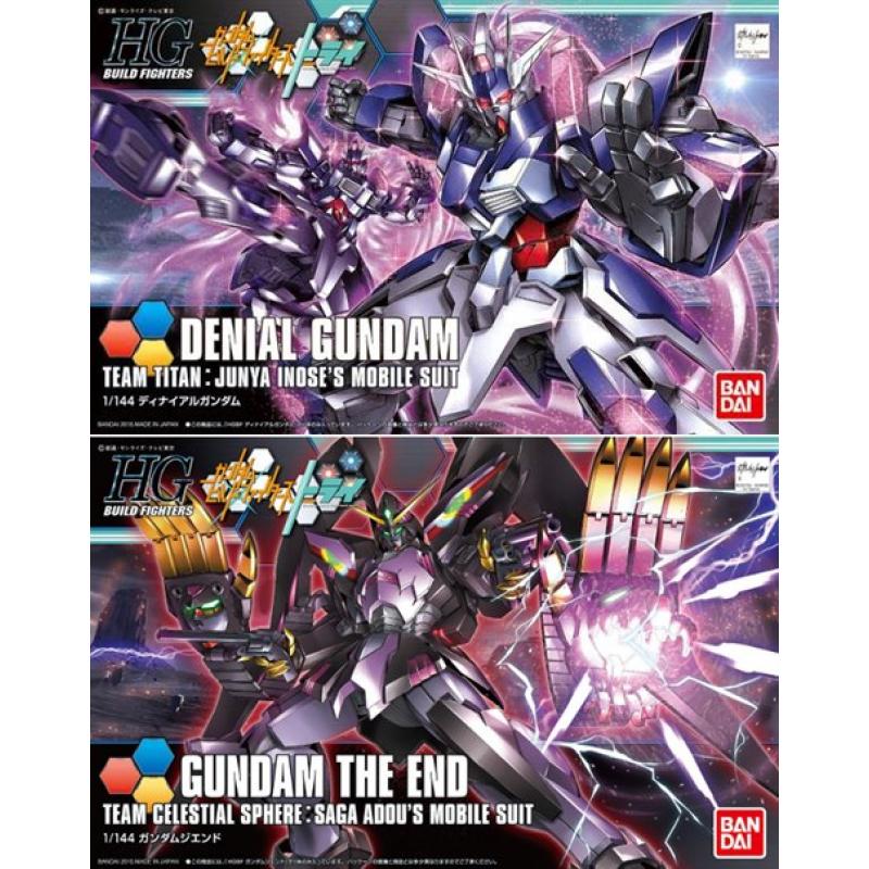 [2 in 1] HGBF 1/144 Denial Gundam + Gundam The End (Twin Pack)