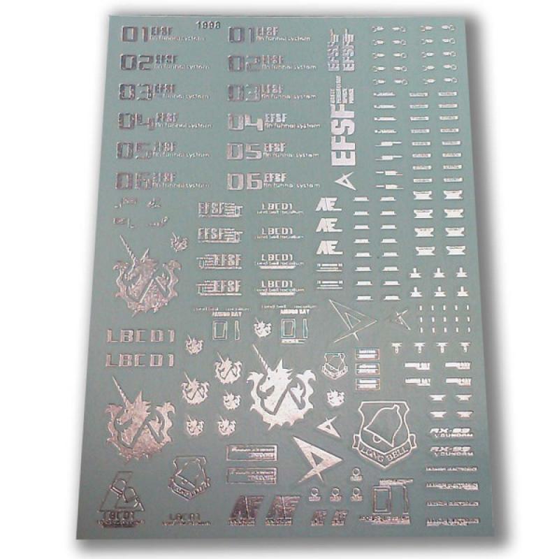 [Water Decal] MG RX-93-2 Hi-V Gundam Titanium Silver Mark