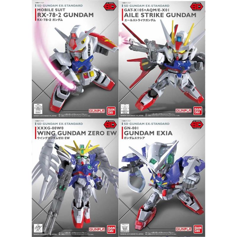 [4 in 1] SD Ex-Standard - RX-78-2, Aile Strike, Wing Zero EW, Exia