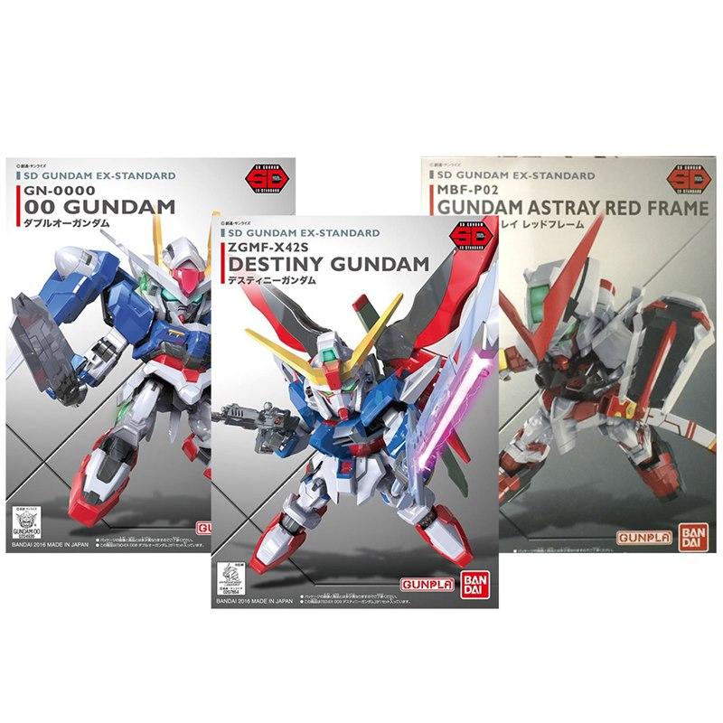 [3 in 1] SD Ex-Standard - 00 Gundam, Destiny Gundam,Astray Red Frame