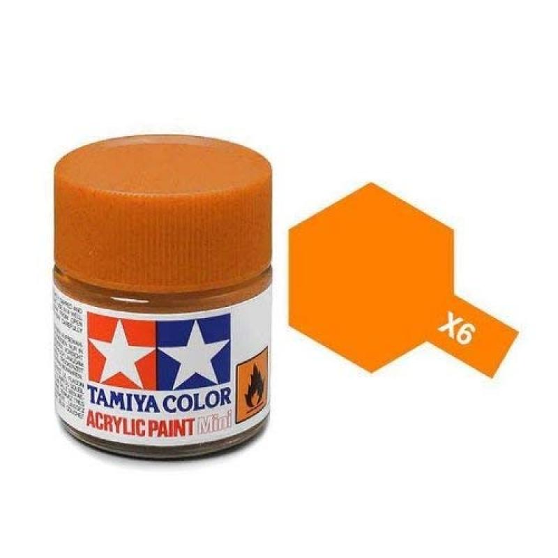 Tamiya Color Acrylic Paint Mini X-06 (Orange) (10ml)