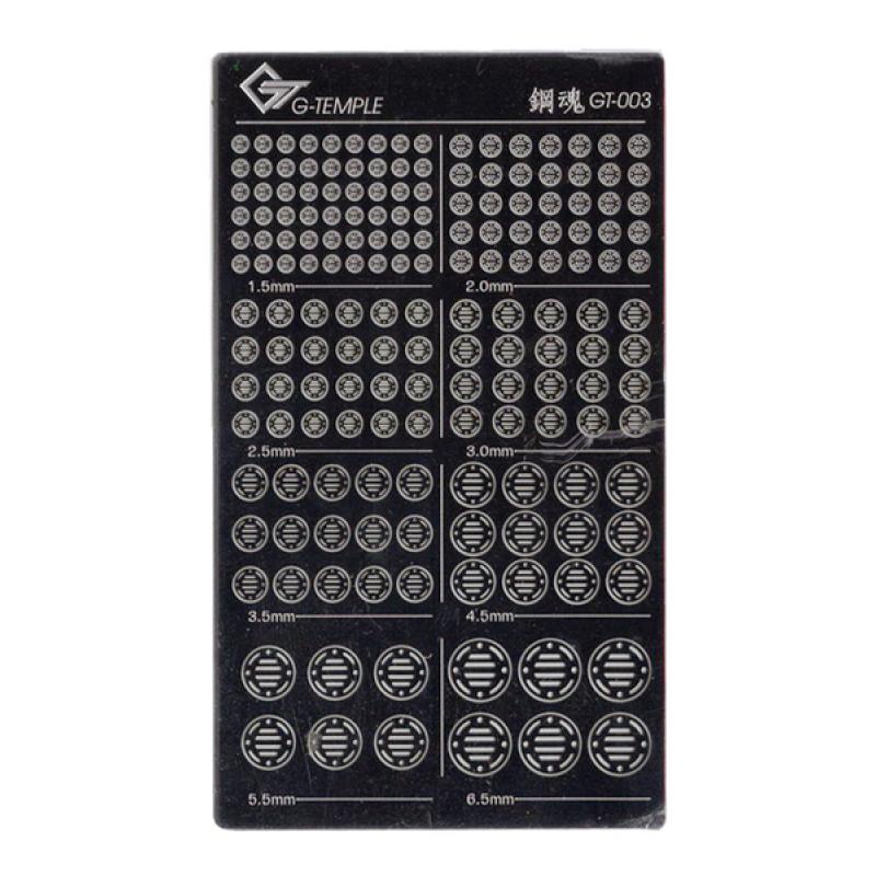 [Metal Part] Metal Detailing Sticker (1.5mm - 6.5mm) (GT-003)