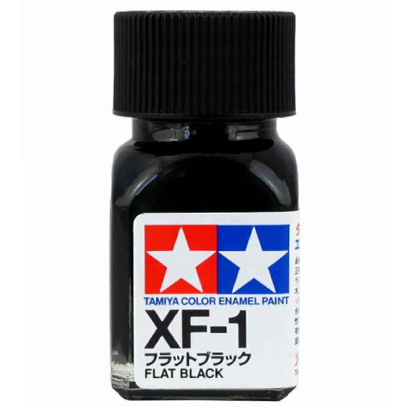 Tamiya Color Enamel Paint XF-01 Flat Black (10ML)