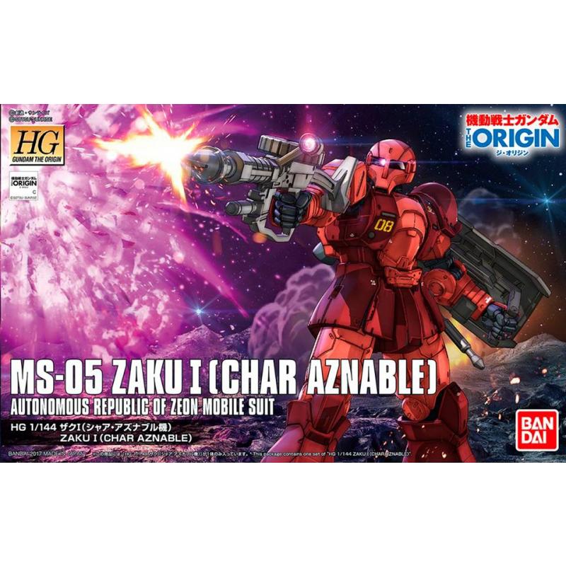 [015] HG ORIGIN 1/144 MS-05 Zaku I (Char Aznable)