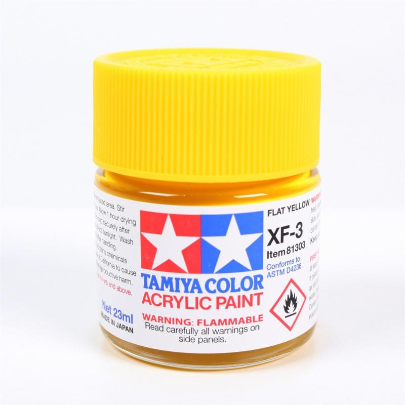 Tamiya Color Acrylic Paint XF-03 Flat Yellow (23ML)