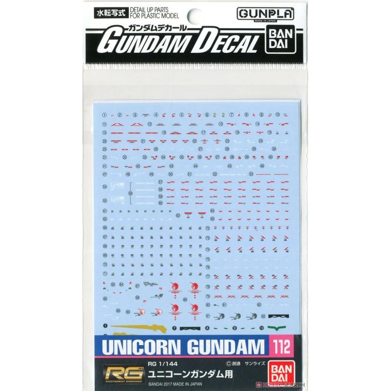 [Water Decal][Bandai] RG Unicorn Gundam #112