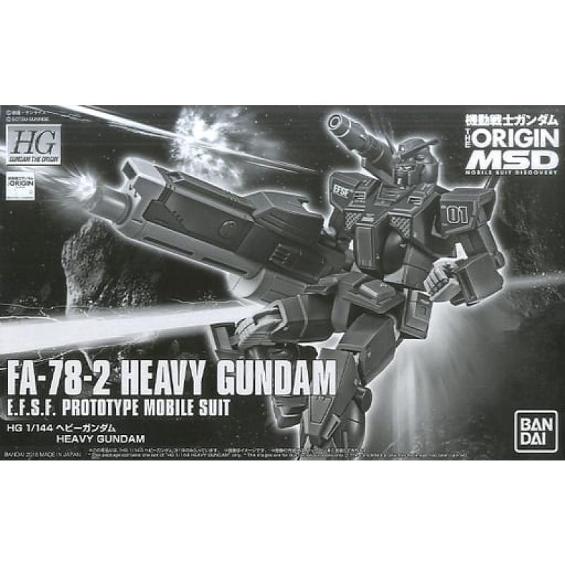 P-BANDAI HG 1/144 Heavy Gundam Plastic Model Kit FA-78-2 Gundam The ORIGIN MSD 