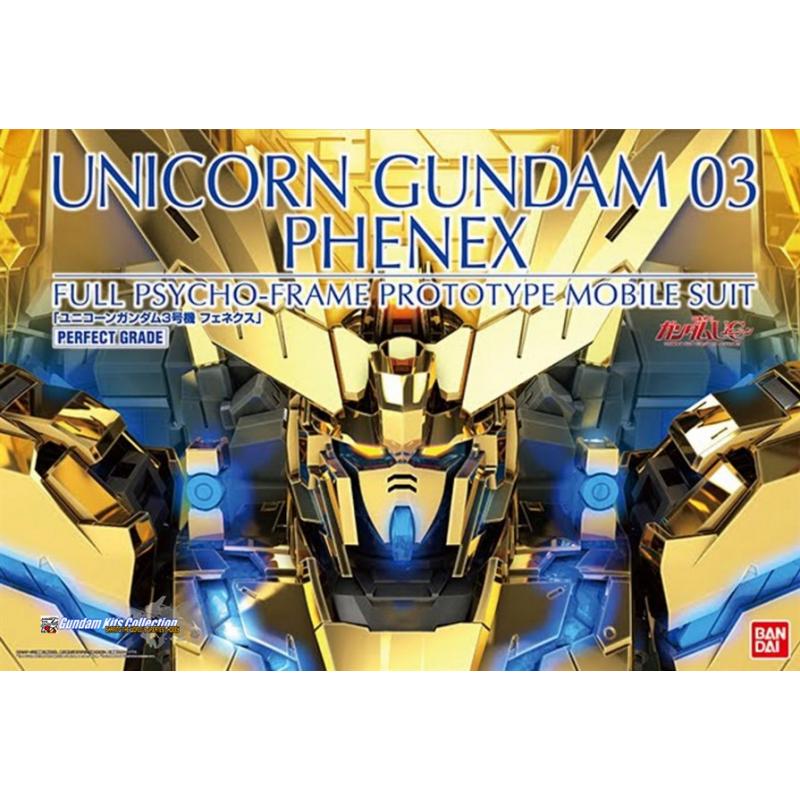 P-Bandai: PG 1/60 Unicorn Gundam 03 Phenex [Gold Plated] [Without LED] [REISSUE]