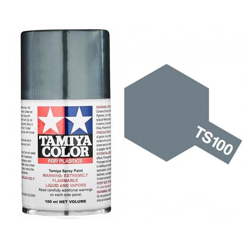 Tamiya Semi-Gloss Bright Gun Metal Paint Spray TS-100