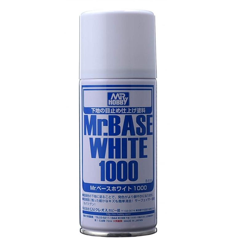 [B518] (MR HOBBY) Mr.BASE WHITE 1000 SPRAY (180ml)
