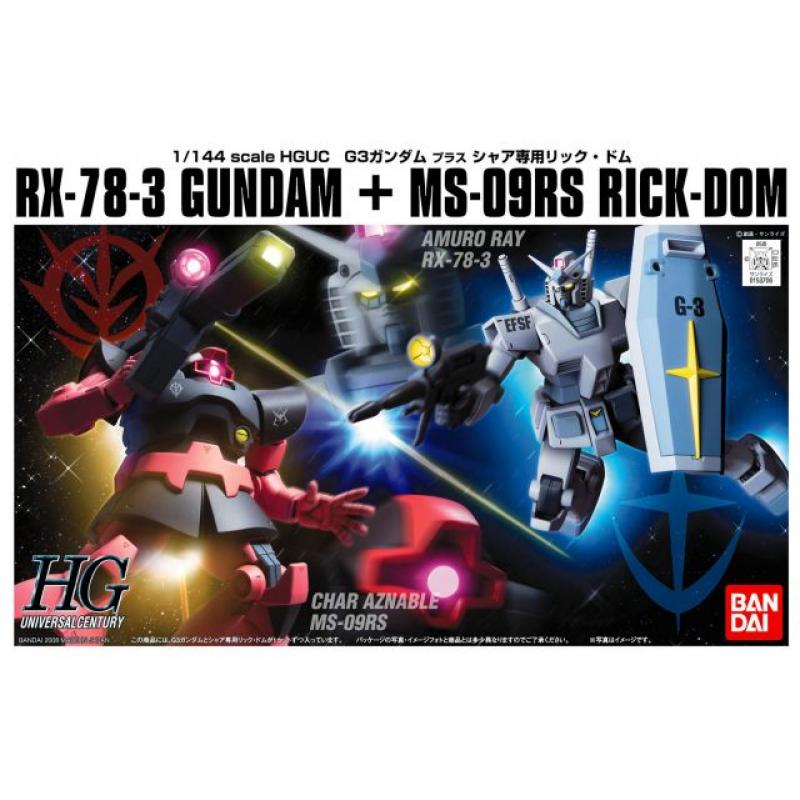 HGUC 1/144 RX-78-3 Gundam + MS-09RS Rick-Dom Char's Custom Set
