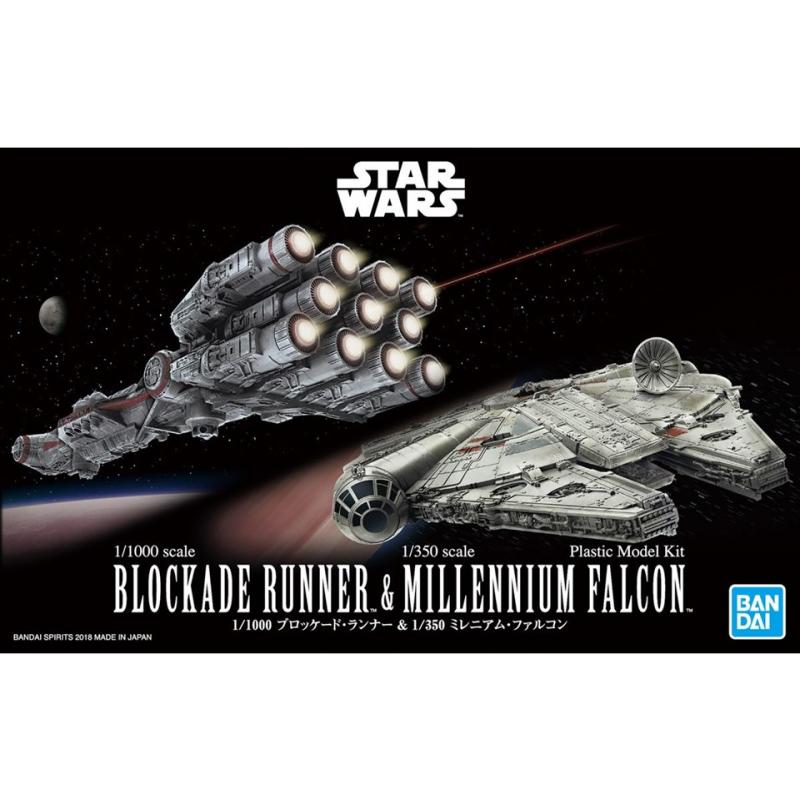 [Star Wars] 1/1000 Blockade Runner & 1/350 Millennium Falcon