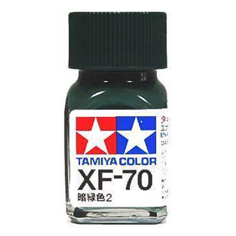 Tamiya Color Enamel Paint XF-70 Dark Green 2 (10ML)
