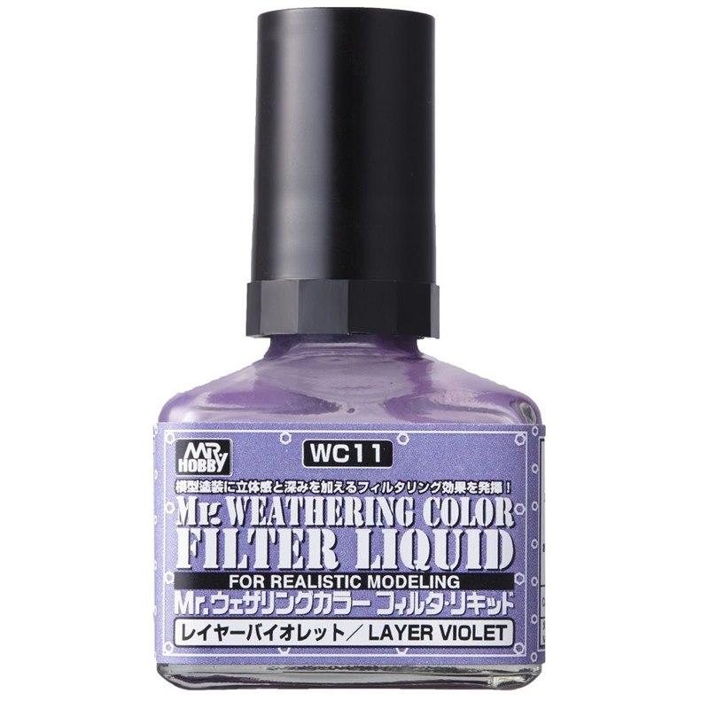 Mr Hobby - MR.Weathering Color Filter Liquid Layer Violet