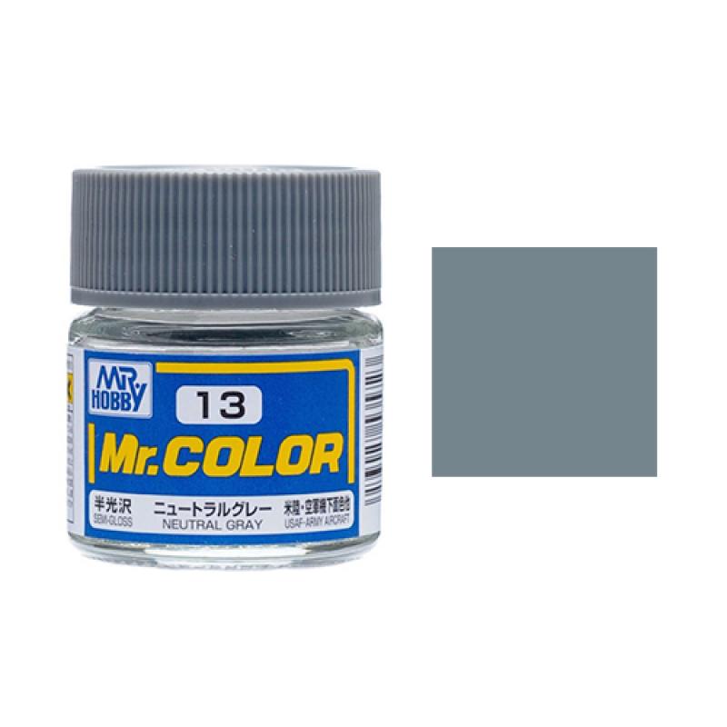 Mr. Hobby-Mr. Color-C013 Neutral Gray Semi-Gloss (10ml)