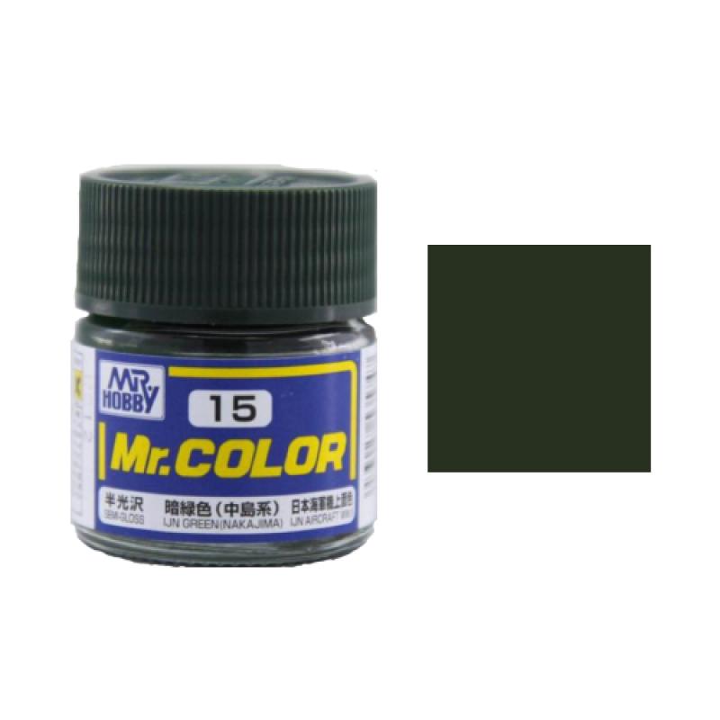 Mr. Hobby-Mr. Color-C015 Ijn Green Nakajima Semi-Gloss (10ml)