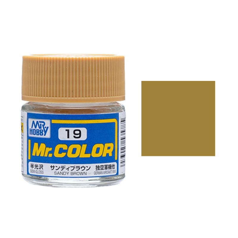 Mr. Hobby-Mr. Color-C019 Sandy Brown Semi-Gloss (10ml)