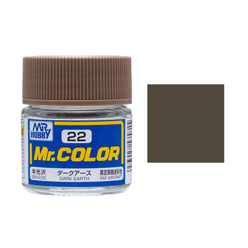 Mr. Hobby-Mr. Color-C022 Dark Earth Semi-Gloss (10ml)