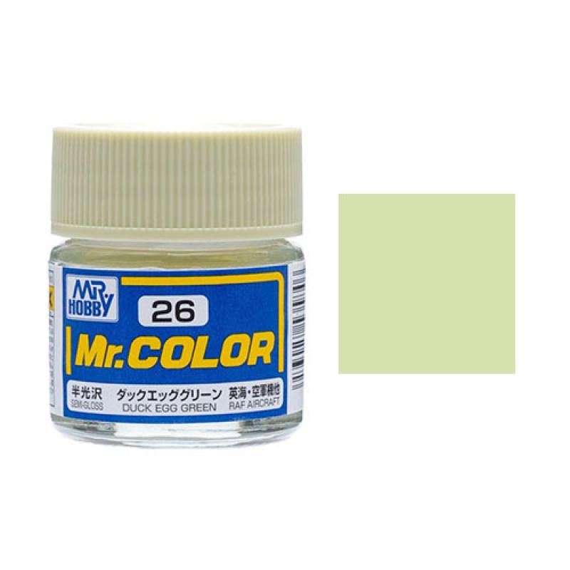 Mr. Hobby-Mr. Color-C026 Duck Egg Green Semi-Gloss (10ml)