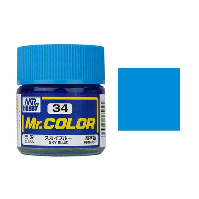 Mr. Hobby-Mr. Color-C034 Sky Blue Gloss (10ml)