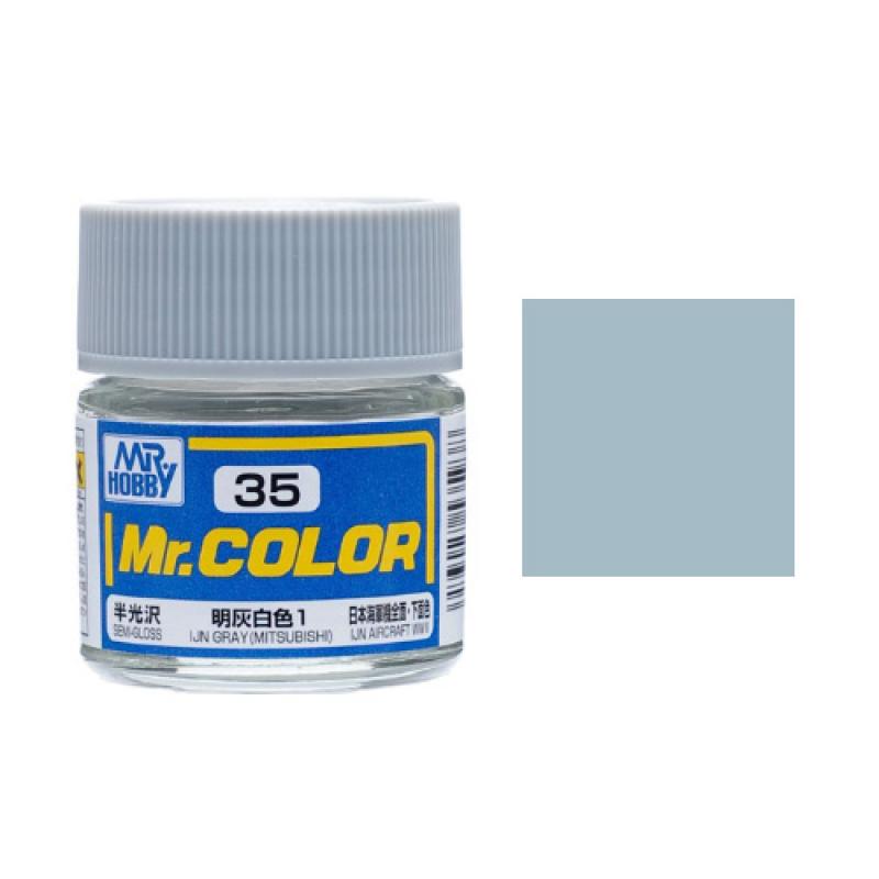 Mr. Hobby-Mr. Color-C035 IJN Gray (Mitsubish) Semi-Gloss (10ml)