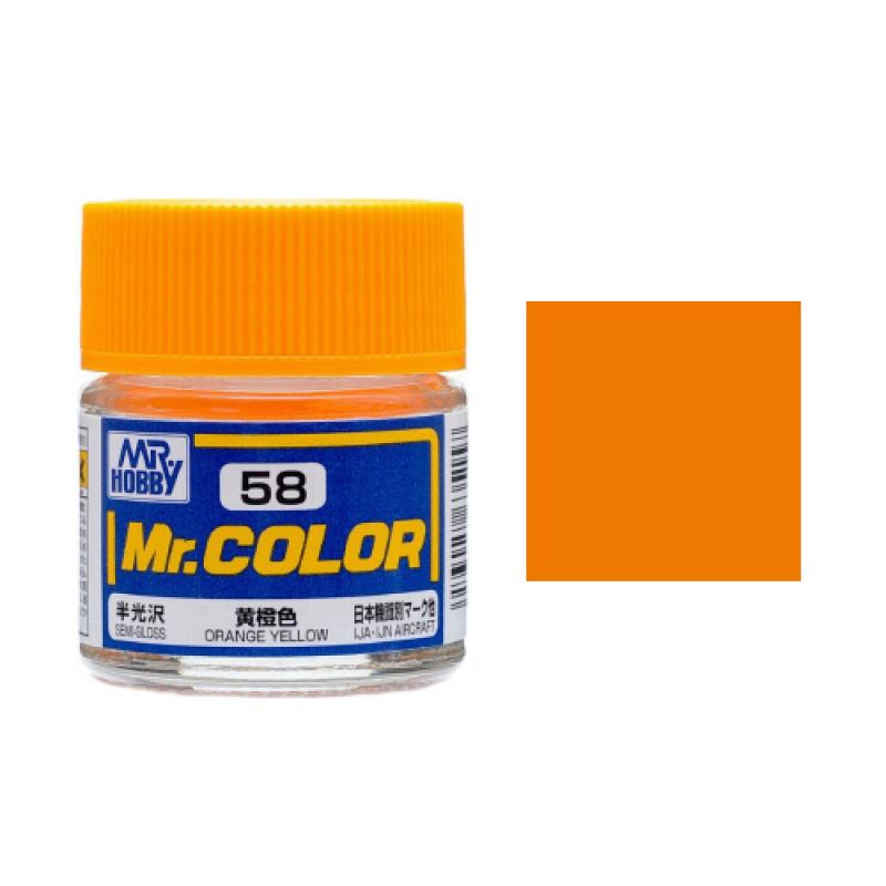 Mr. Hobby-Mr. Color-C058 Orange Yellow  Semi-Gloss (10ml)