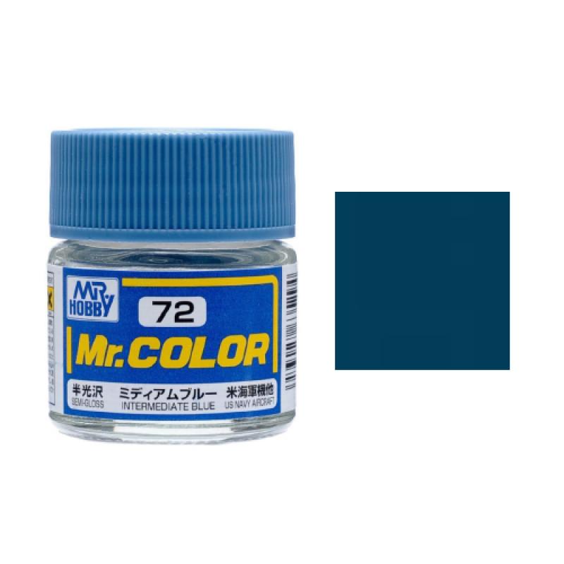 Mr. Hobby-Mr. Color-C072 Intermediate Blue Semi-Gloss(10ml)