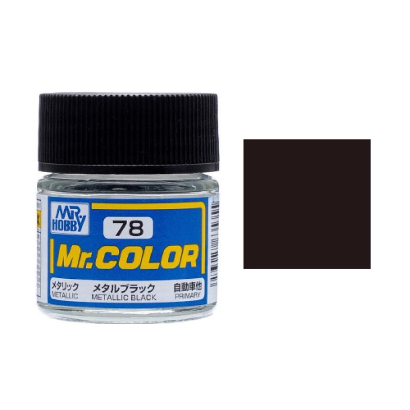 Mr. Hobby-Mr. Color-C078 Metallic Black (10ml)