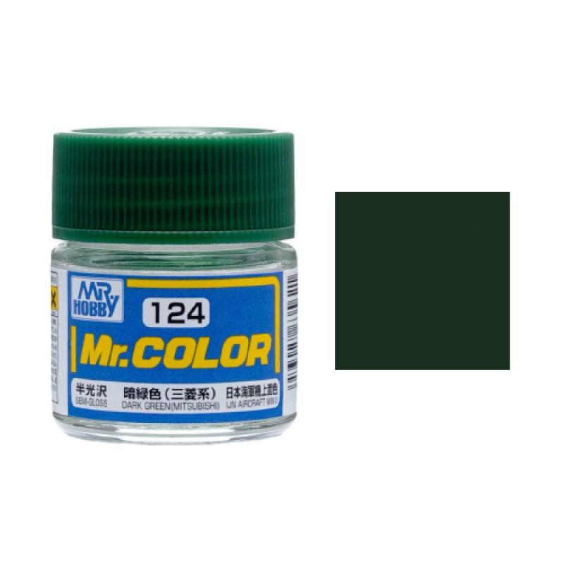 Mr. Hobby-Mr. Color-C124 Dark Green (Mitsubishi) Semi-Gloss (10ml)