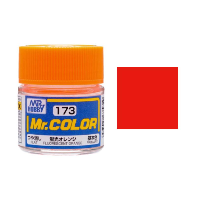 Mr. Hobby-Mr. Color-C173 Fluorescent Orange Semi Gloss (10ml)