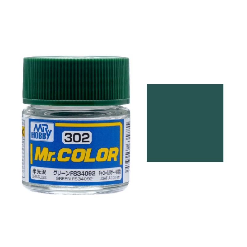 Mr. Hobby-Mr. Color-C302 Green FS34092 Semi-Gloss (10ml)
