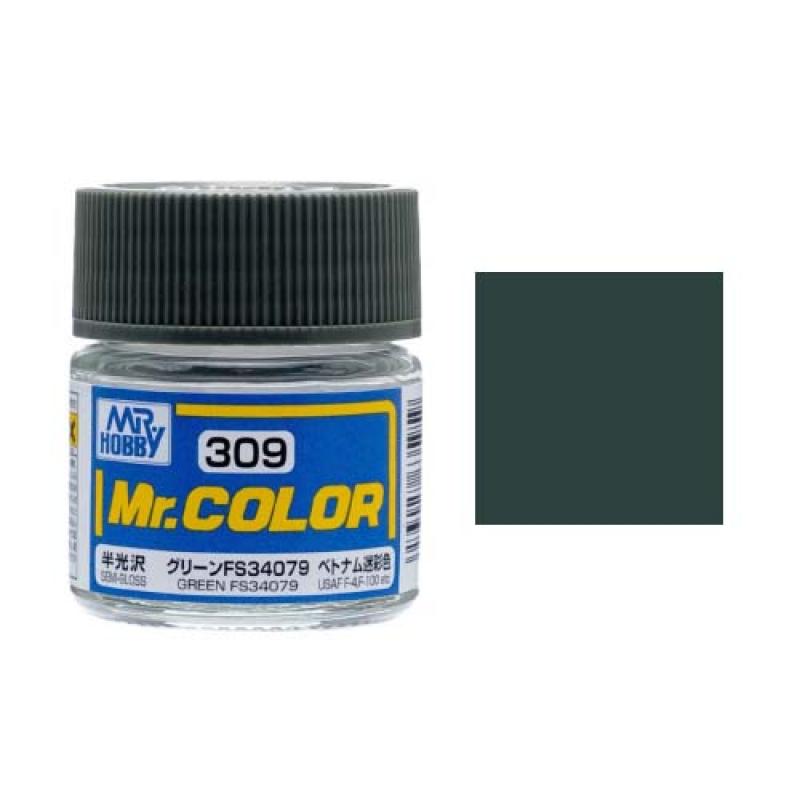 Mr. Hobby-Mr. Color-C309 Green FS34079 Semi-Gloss (10ml)