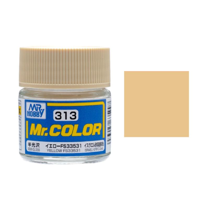 Mr. Hobby-Mr. Color-C313 Yellow FS33531 Semi-Gloss (10ml)