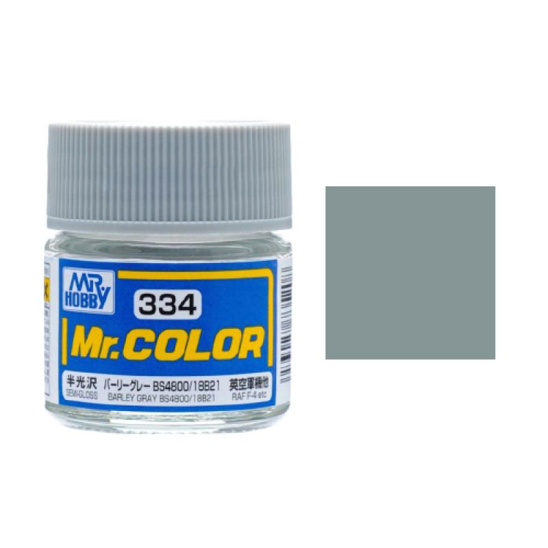 Mr. Hobby-Mr. Color-C334 Barley Gray BS4800/18B21 Semi-Gloss (10ml)