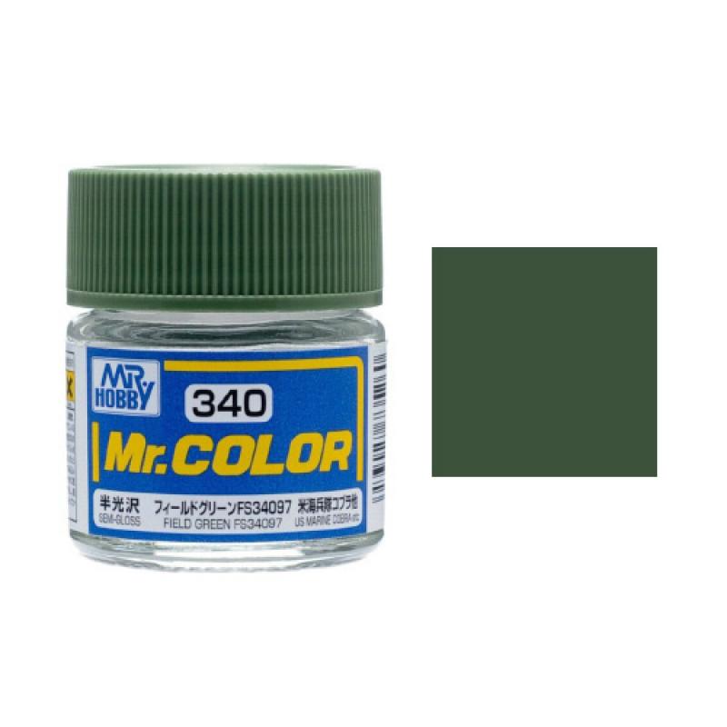 Mr. Hobby-Mr. Color-C340 Field Green FS34097 Semi-Gloss (10ml)